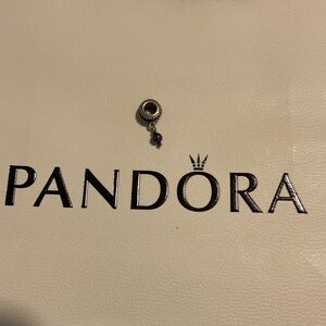 Pandora charm with purple bead